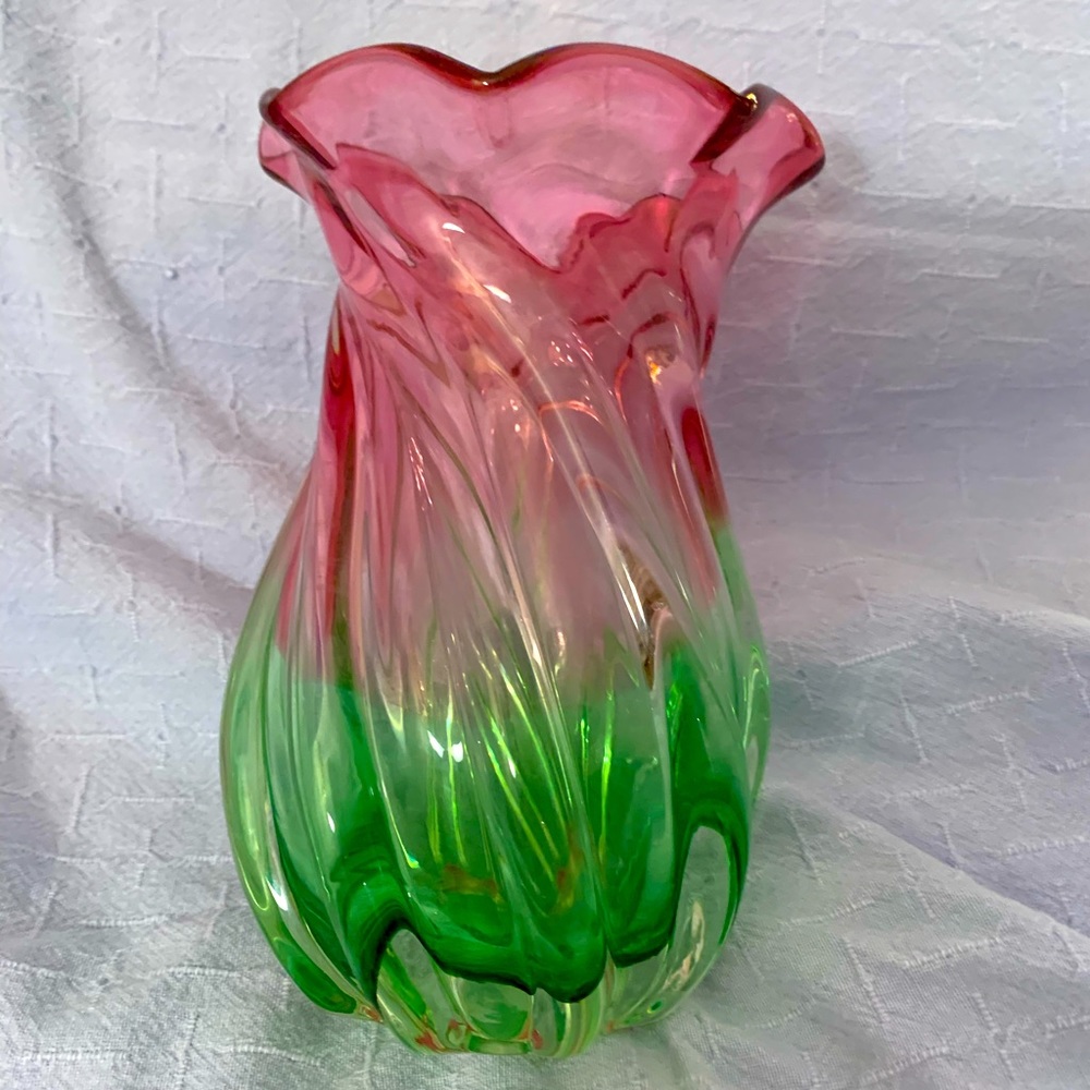 Beautiful Vintage hand blown vase.